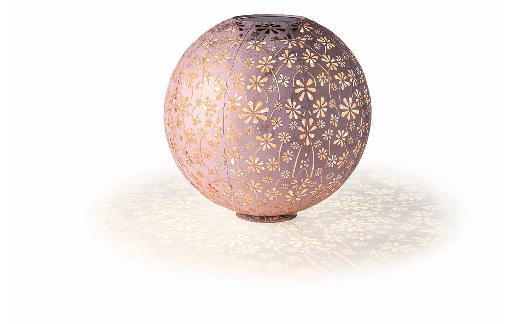 STT Lanterne Solar Antic Ball Daisy, Ø 40 cm, rose sombre