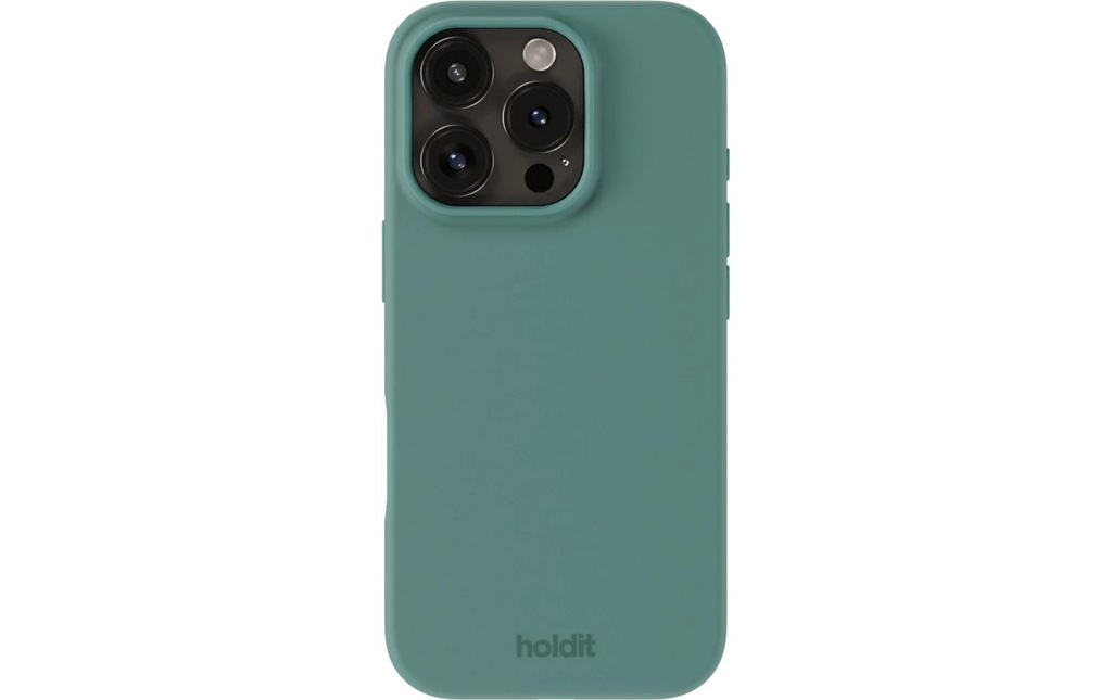 Holdit Coque arrière Silicone iPhone 16 Pro Max Vert