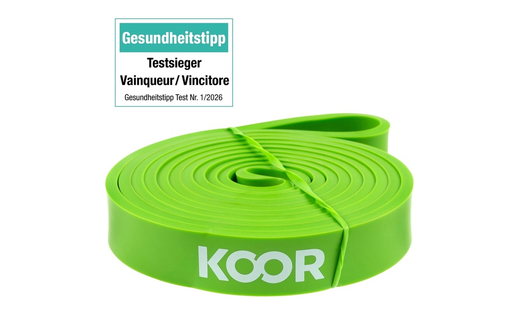 KOOR Bande élastique de musculation moyen, vert