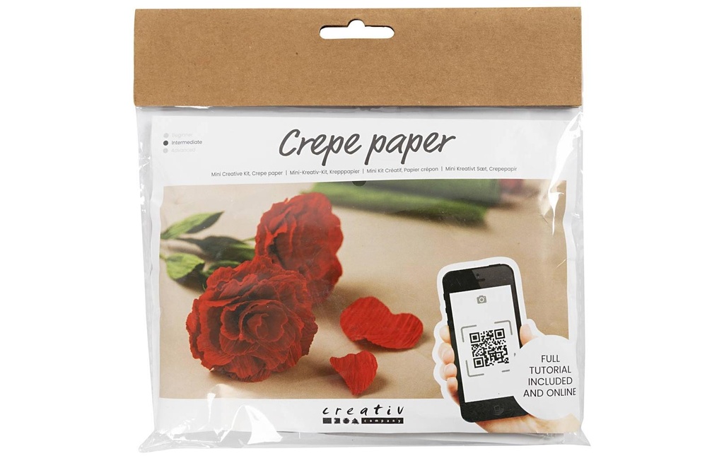 Creativ Company Kits de bricolage Set de papier crépon Roses