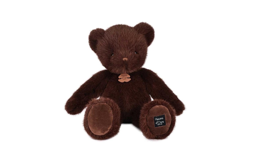 DouDou et compagnie Ours Clémentin 38 cm, brun chocolat