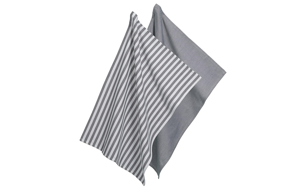 Kela Ensemble de torchons pour la vaisselle Caja 2 pièces, Gris