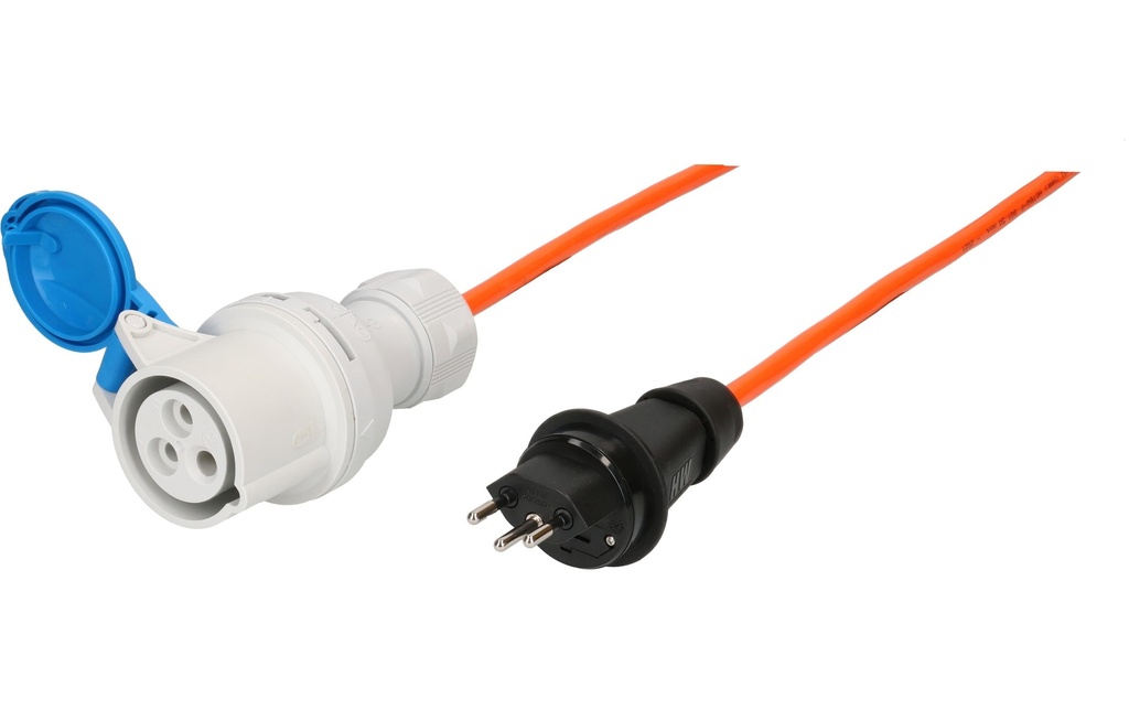 maxCAMP Câble adaptateur 1.5 m, CEE16/3 - T13, Bleu