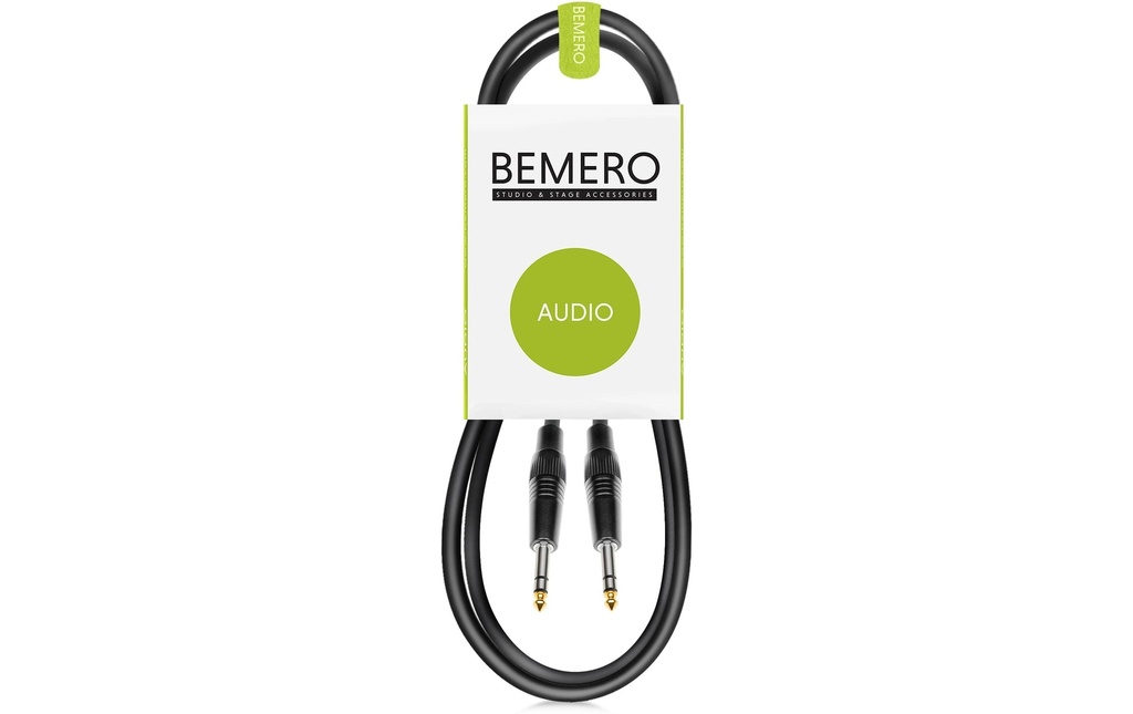Bemero Câble audio 6.3 Cliquets - 6.3 Cliquets 0.75 m, Noir