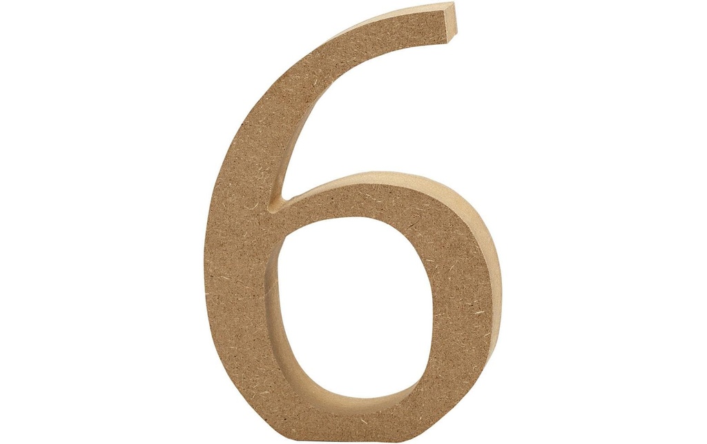 Creativ Company Numéro de bois 6 1 pièce