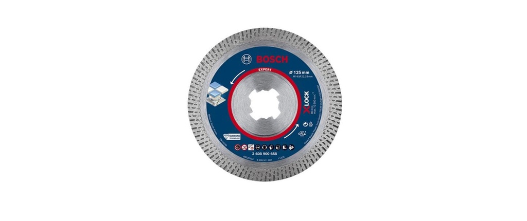 Bosch Professional Disque de coupe diamanté EXPERT HardCeramic X-LOCK, 115 mm