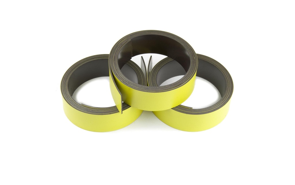 supermagnete Bande magnétique 20 mm x 1 m, Jaune
