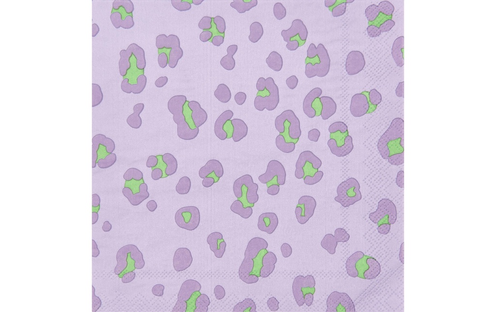 Rico Design Serviettes en papier Leo 33 cm x 33 cm, 20 Pièce/s, Violet/Vert