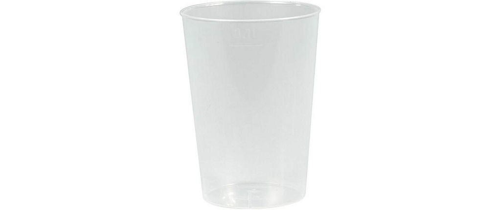 Papstar Gobelets jetables Gobelet transparent PP 1 dl 40 Pièce/s