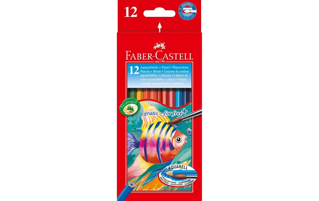 Faber-Castell Crayons de couleur Classic 12 pièces