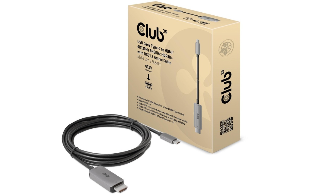 Club 3D Câble CAC-1587 USB type C - HDMI