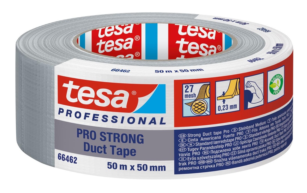 tesa Ruban adhésif Ruban adhésif Pro Strong Duct Tape 50 mm x 50 m, Gris