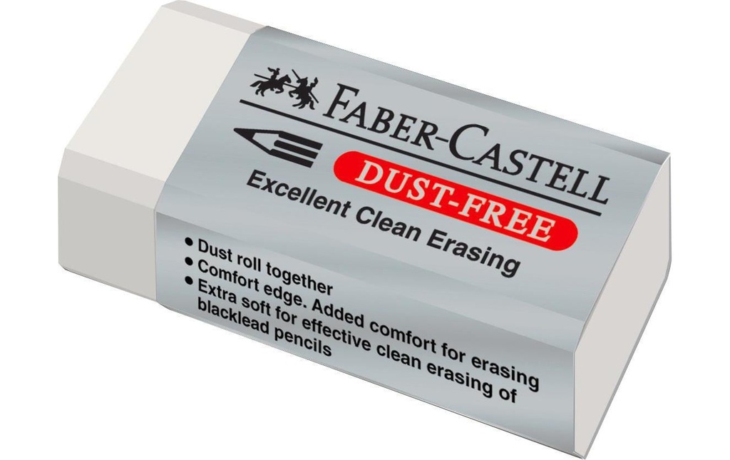Faber-Castell Gomme Dust-Free Petite, Blanc