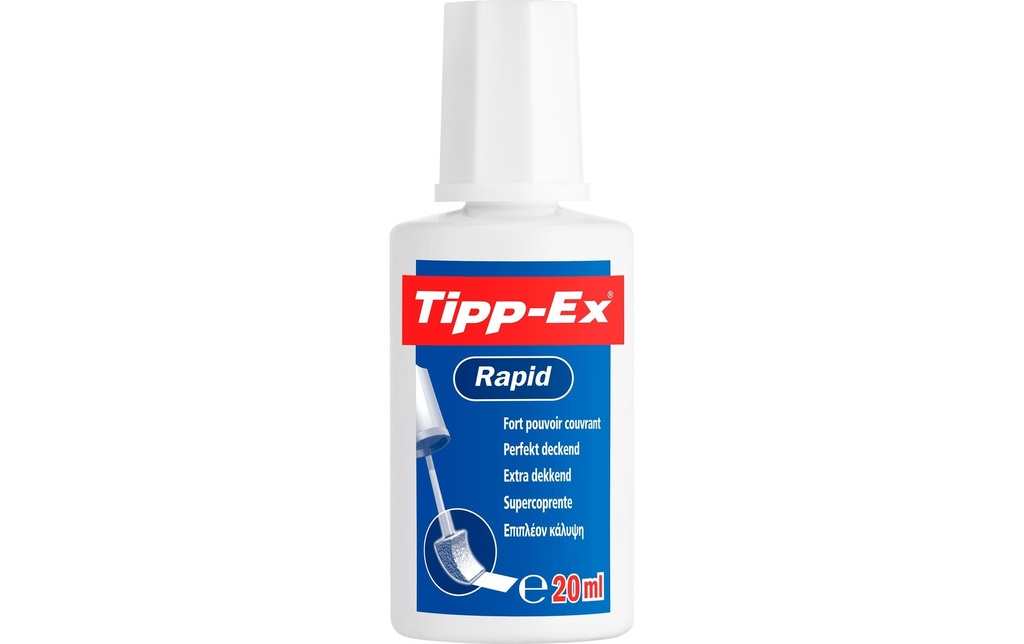 TIPP-EX Correcteur liq.Rapid blanc (20 pces)