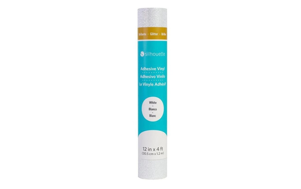 Silhouette Film de vinyle Glitter 30.5 Blanc