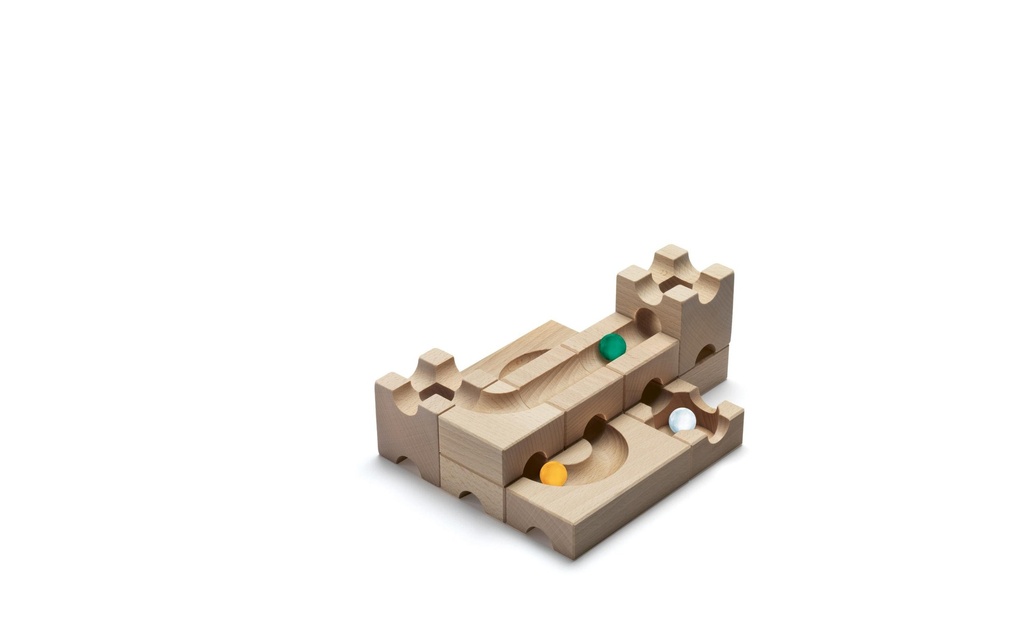 Cuboro Accessoires pour circuits de billes Sub Le kit pour des passages souterrains intelligents