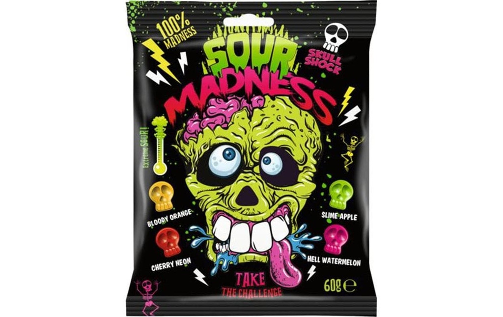 Argo Bonbons gommeux Sour Madness 60 g