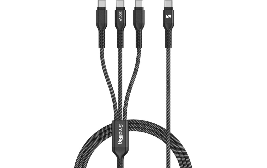 Smallrig Câble 3 en 1 USB type C - USB type C, 1.2 m