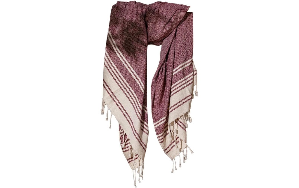 Foutastic Serviette de plage New Diamond Claret Red