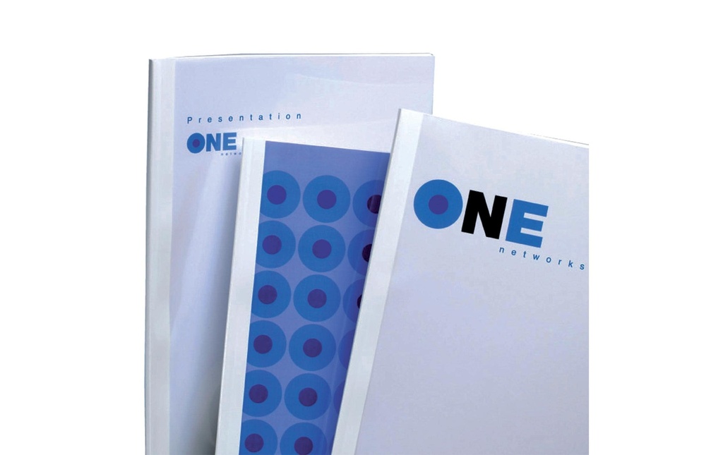 GBC Couverture de brochure pour 15-30 feuilles, 100 pièces, blanc