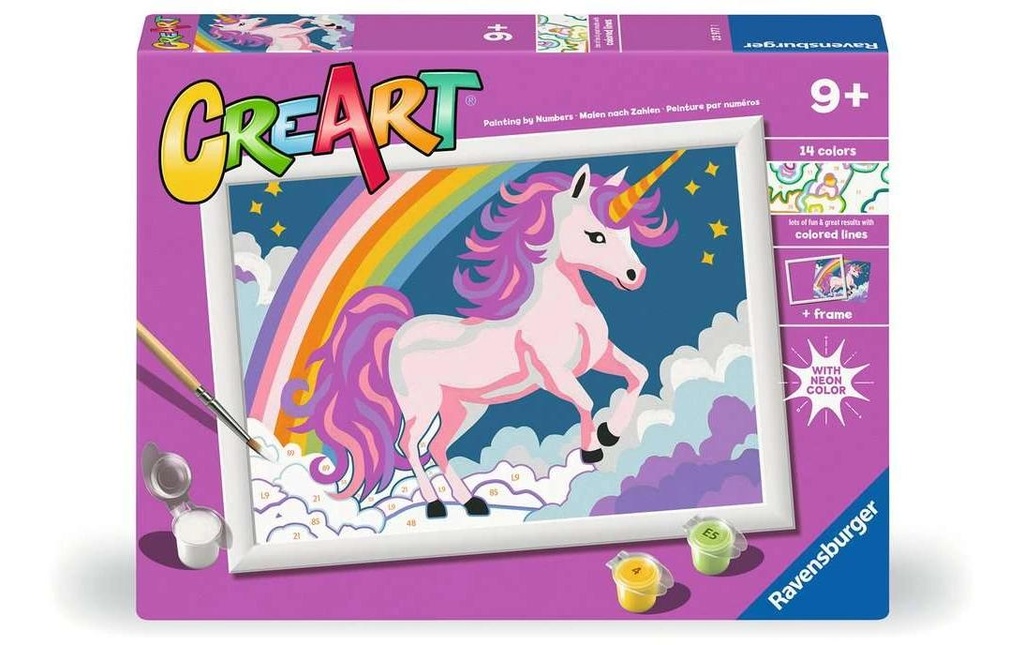 Ravensburger Peinture avec chiffres CreArt Licorne rose