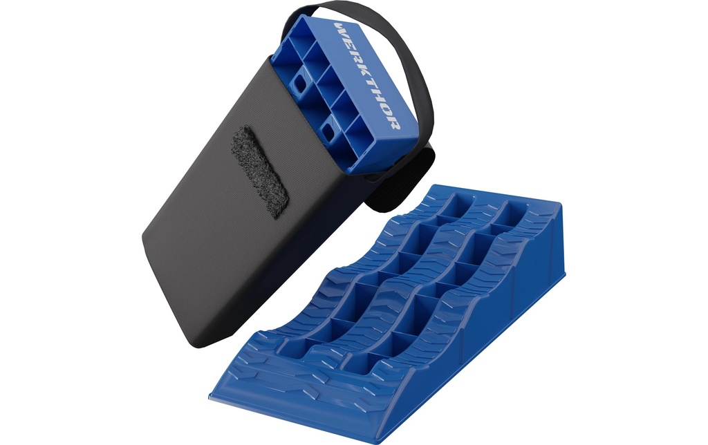 Werkthor Cales d'accès plates Lot de 2, bleu