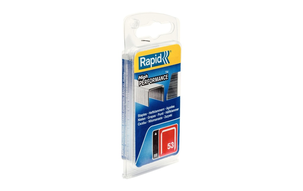 Rapid Agrafes fil fin Typ 53, 6 mm 1080 pièces