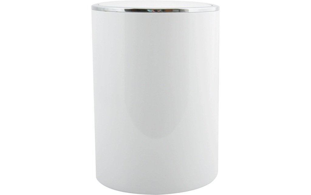 MSV Poubelle à pédale Kamaka 6 l, Blanc