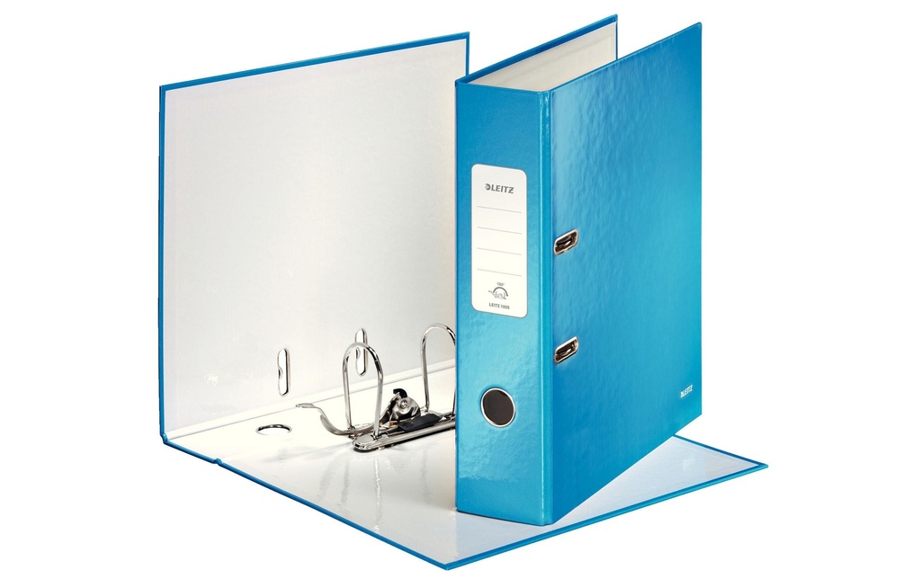 LEITZ Classeur WOW 180° large bleu