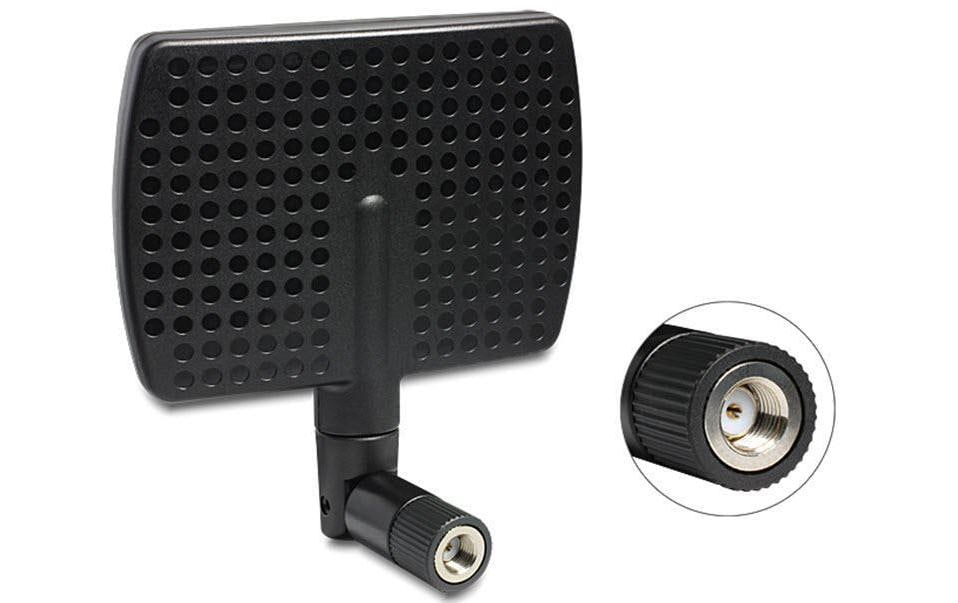 Delock Antenne Wi-Fi directionnelle RP-SMA 7 dBi Secteur