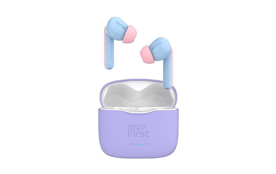 myFirst Casque pour enfants CareBuds Violet/Bleu clair/Rose