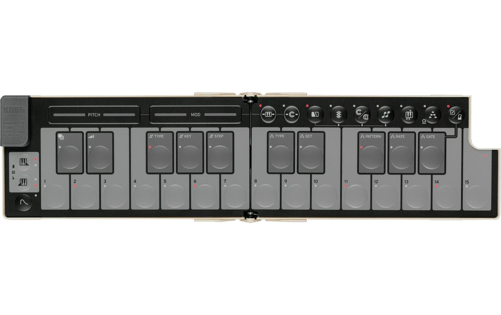 Korg Contrôleur clavier nanoKEY Fold Sand Beige Limited