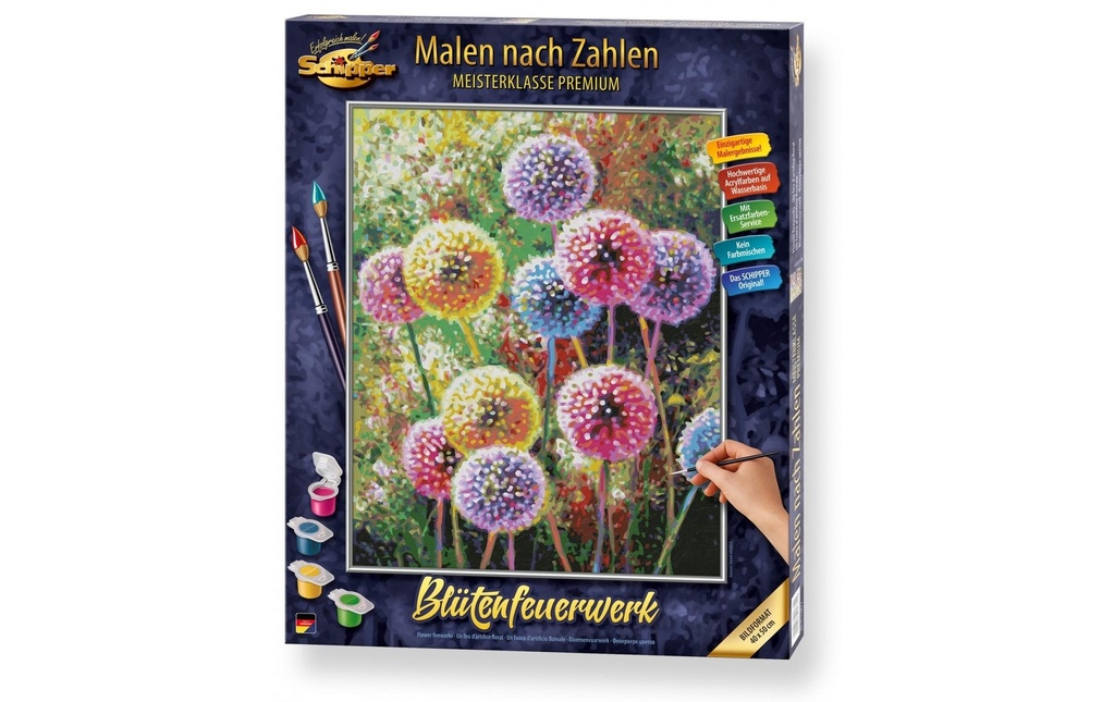 Schipper Peinture avec chiffres Feu d'artifice de fleurs