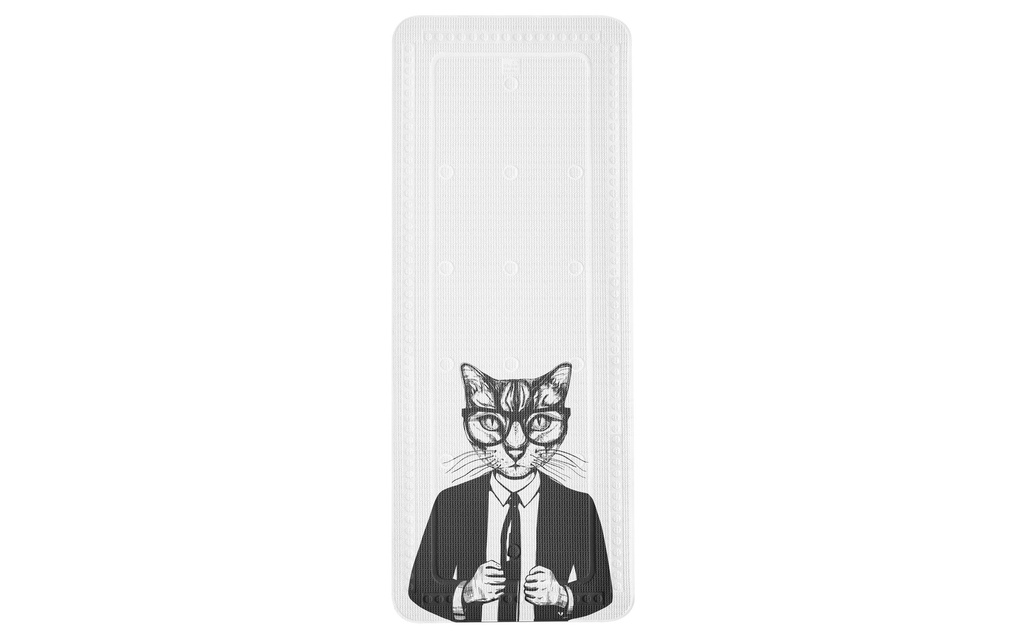 Kleine Wolke Revêtement de baignoire Kalli 36 x 92 cm, Noir/Blanc