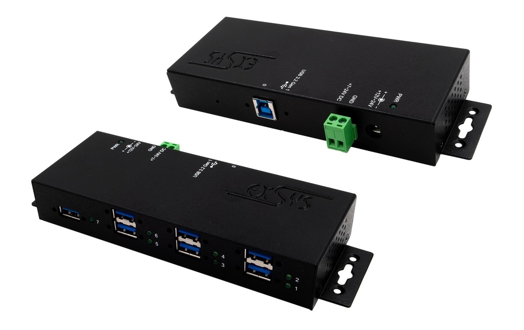 Exsys Hub USB EX-1517HMVS 7-Port USB 3.2 Gen 1 (Managed)