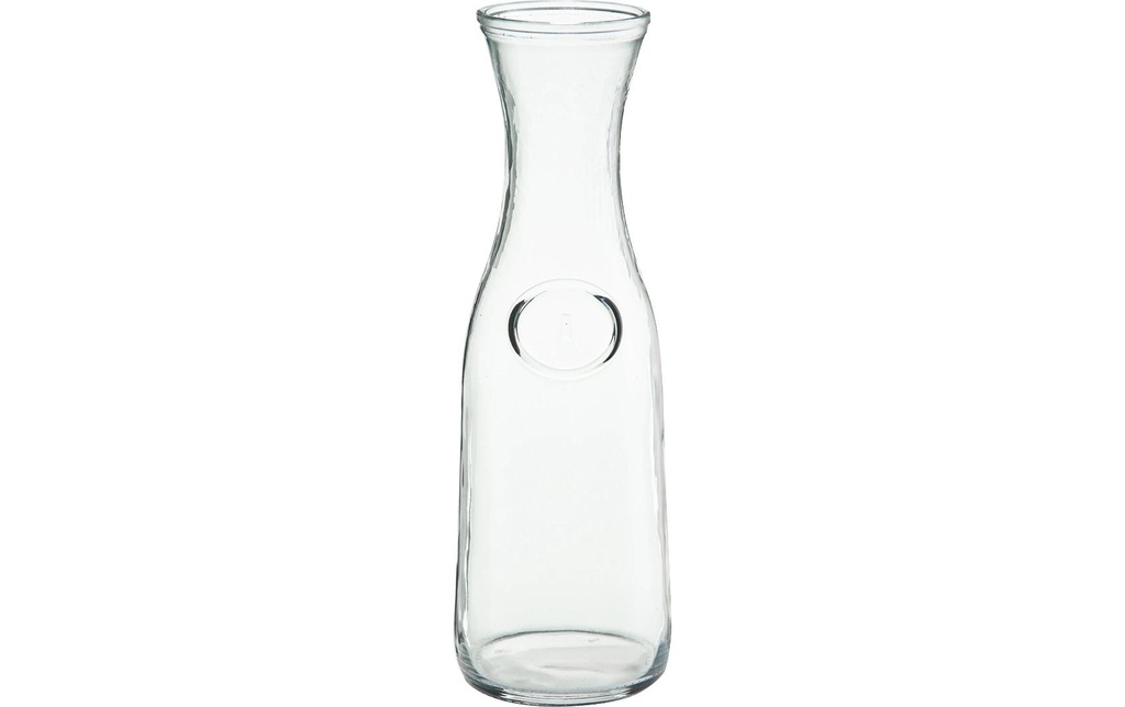 Zeller Present Carafe en verre Ø 9.5 x 27 cm 1 l, Transparent