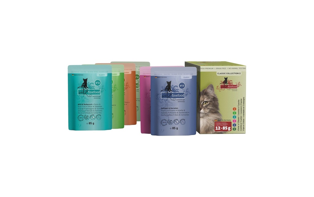 catz finefood Alimentation humide Collection classique II, 12 x 85 g