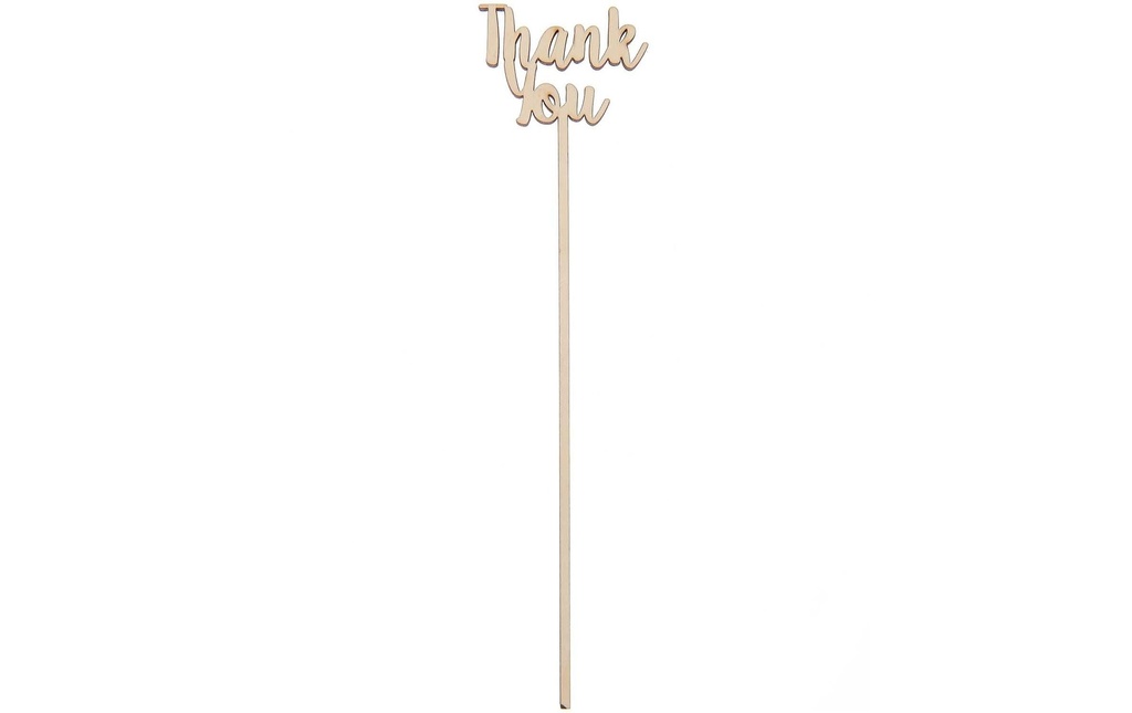 Rico Design Article en bois Thank You 25.3 x 4.5 cm