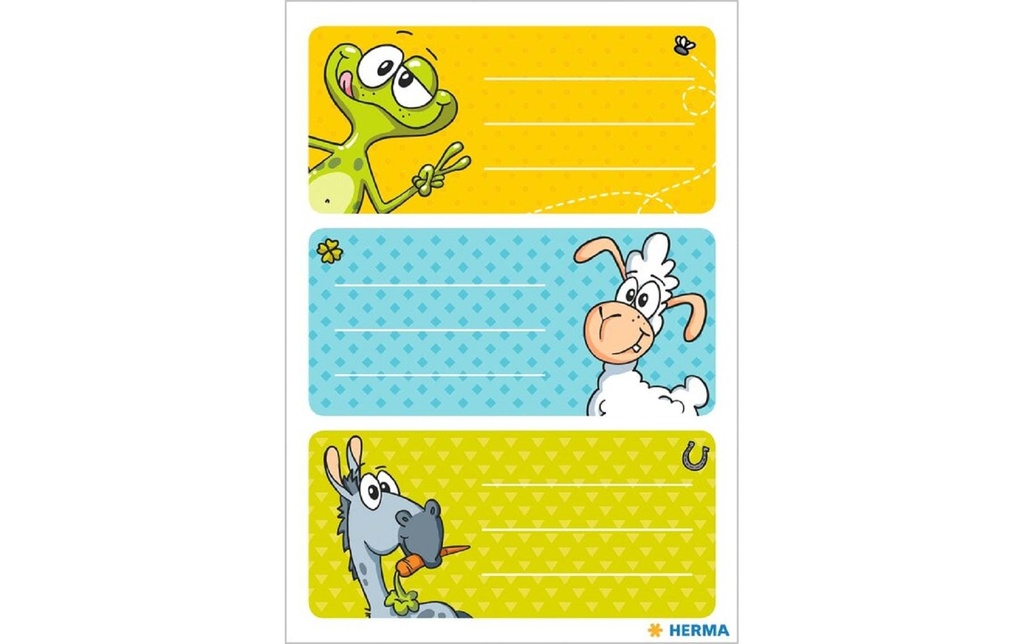 HERMA Etiq.scolaires Vario caricatur (3 pces)