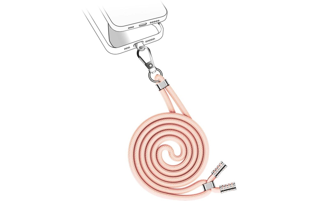 Valenta Chaîne universelle pour téléphone portable Rose