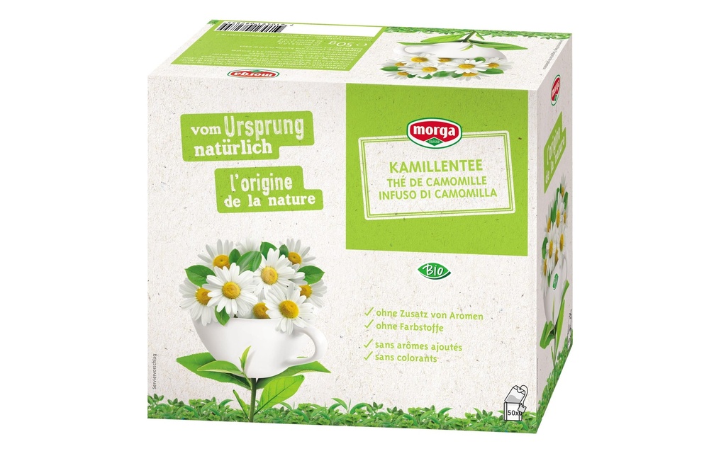 Morga Sachet de thé Thé de camomille biologique 50 Pièce/s