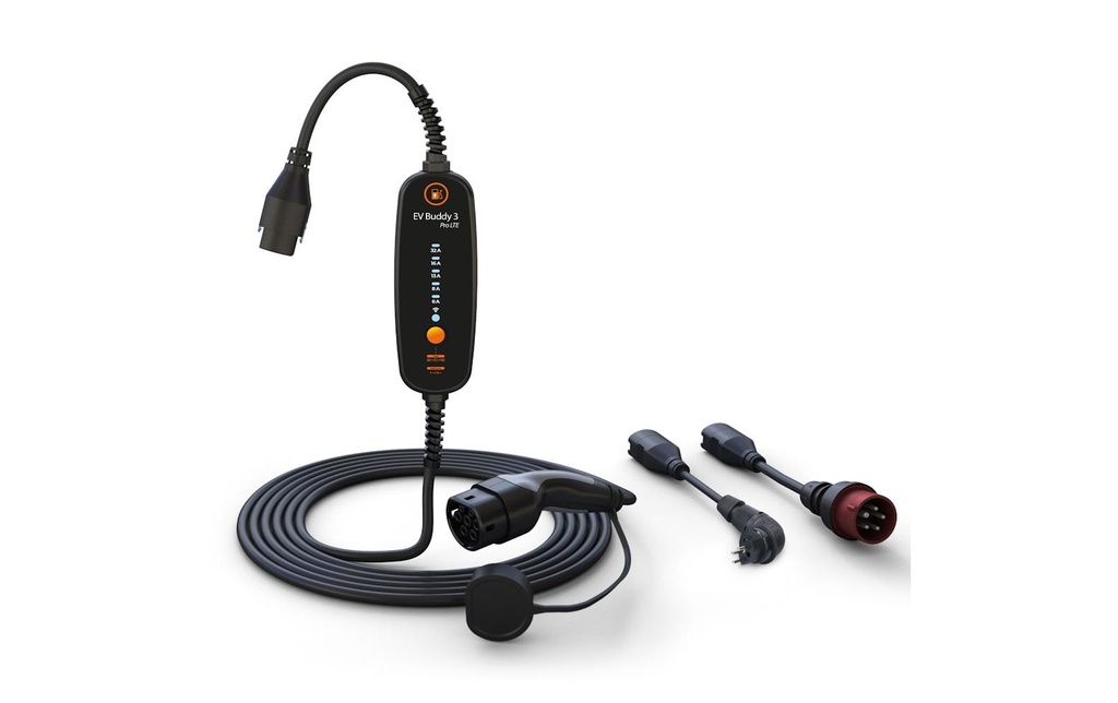 EV Buddy Station de recharge mobile EV Buddy 3 Pro LTE, 22 kW, 6.5 m, BT, Wi-Fi