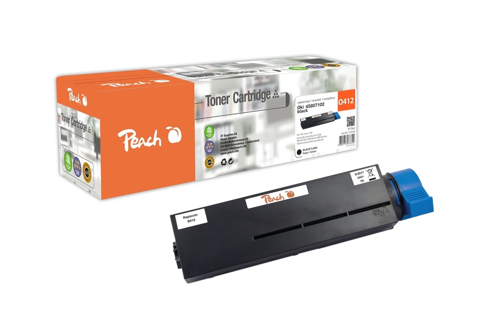 Peach Toner OKI 45807102 noir