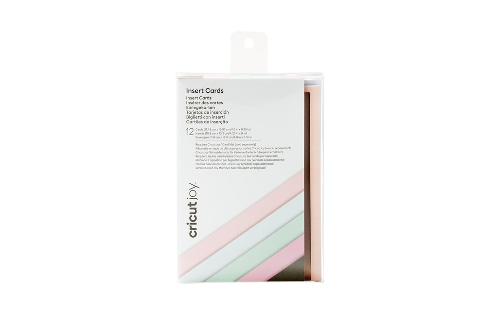 Cricut Carte vierge Joy  Brun/Gris clair/Rose, 12 pièces