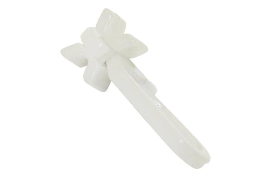 Gardinia Glisseur à œillets avec un joint en X 25 pièces, blanc