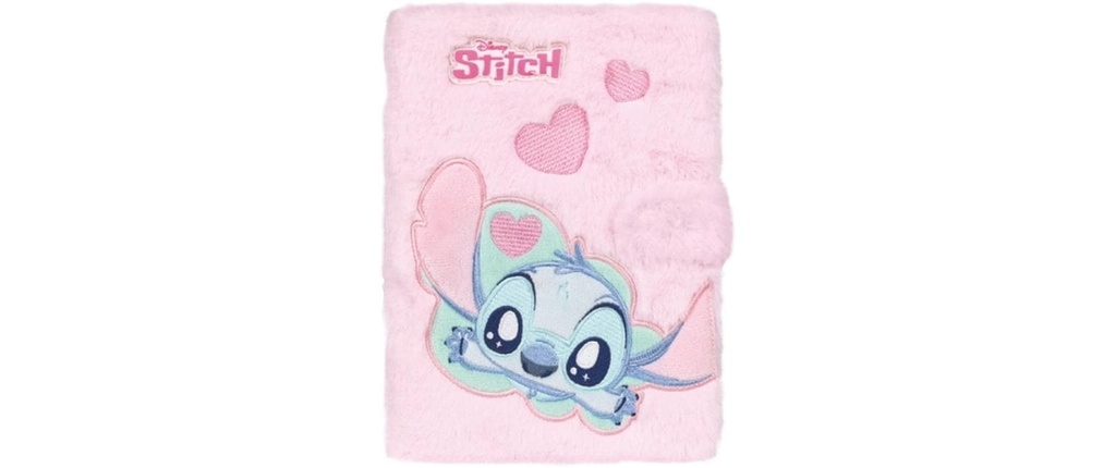Dreams and Fantasy Bloc-notes Stitch fluffy A5, rose