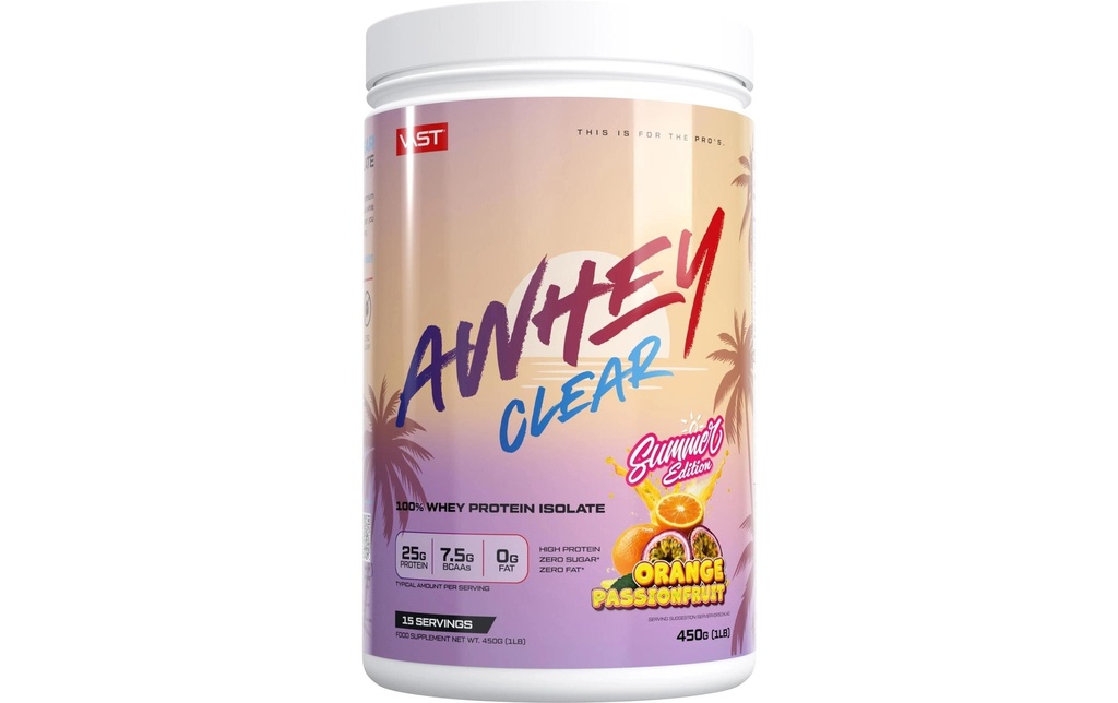 VAST AWheyClear boîte: 450g, Orange Passionfruit