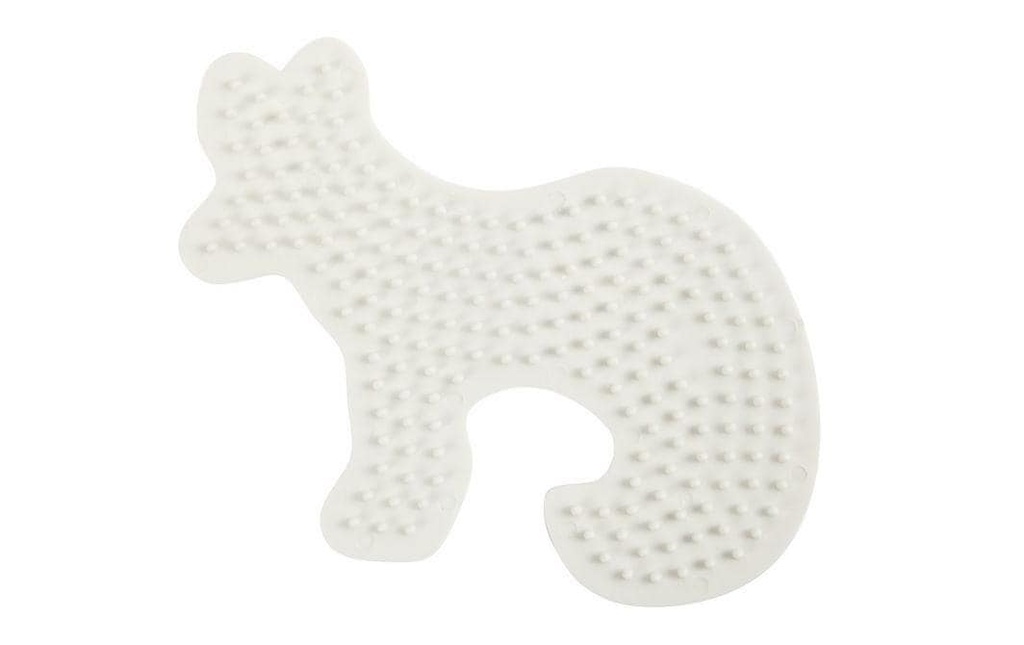 Creativ Company Plaques pour perles à repasser Nabbi Renard Blanc