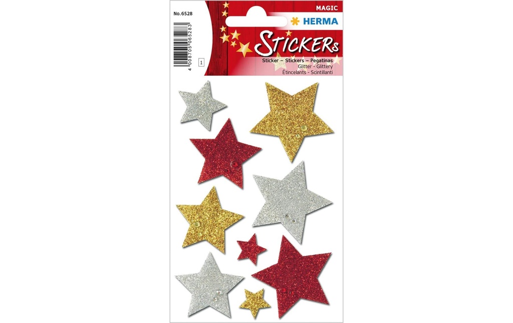 HERMA N'Sticker Magic étoile mult (9 pces)