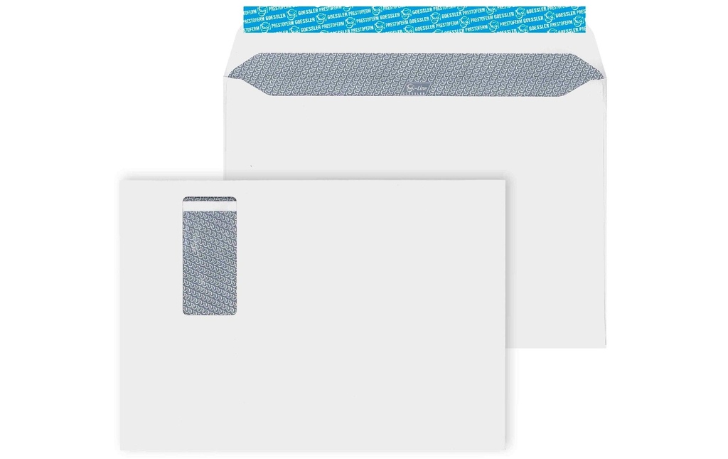 Goessler Enveloppe avec fenêtre G-Line Pure C4, Droite, 250 Pièce/s